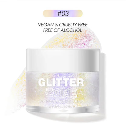 Instant Glue-Free Glitter Gel