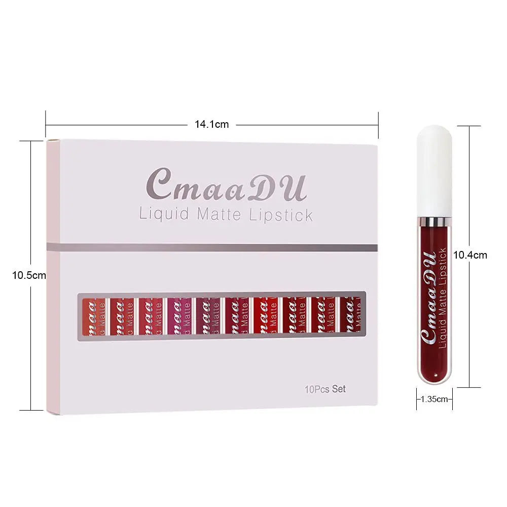 Velvet Matte Waterproof Lip Gloss Set